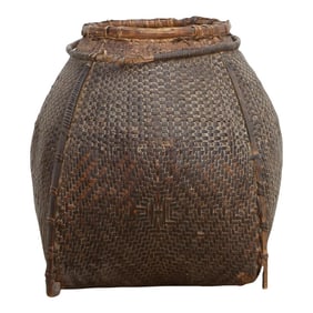 Early 20th Century Tharu Nepalese Basket
