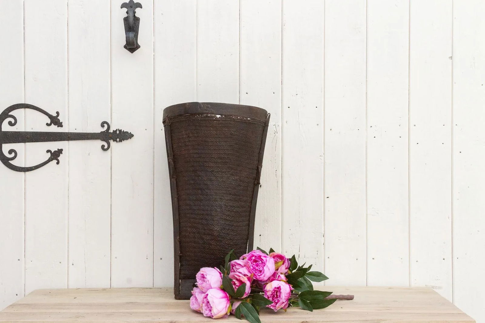 Antique Tall and Slim Harvesting Basket - 3