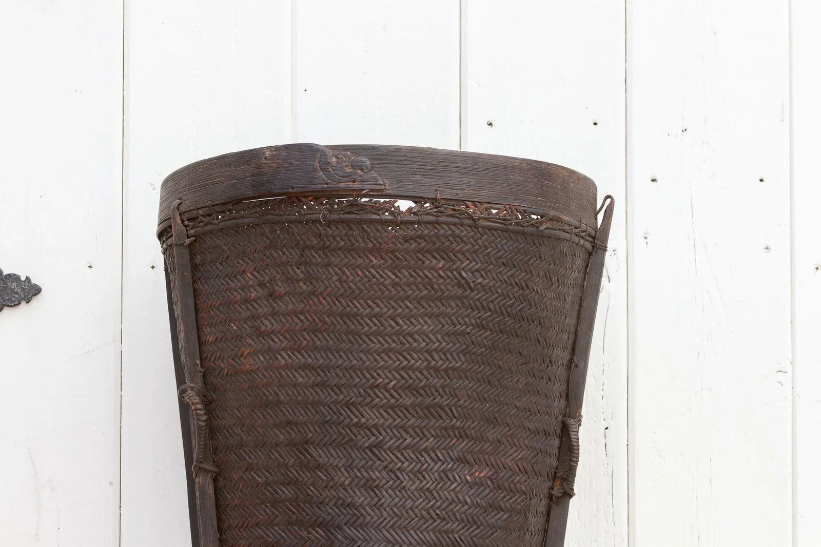 Antique Tall and Slim Harvesting Basket - 5