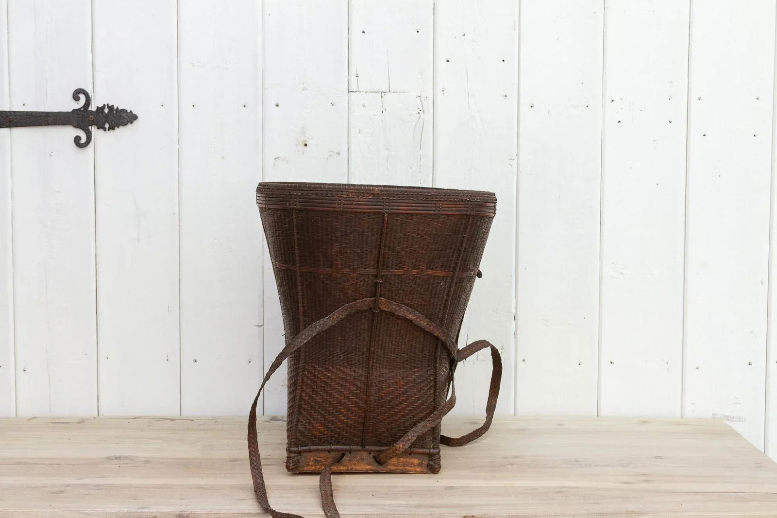 Antique Thai Finely Woven Gathering Basket - 4