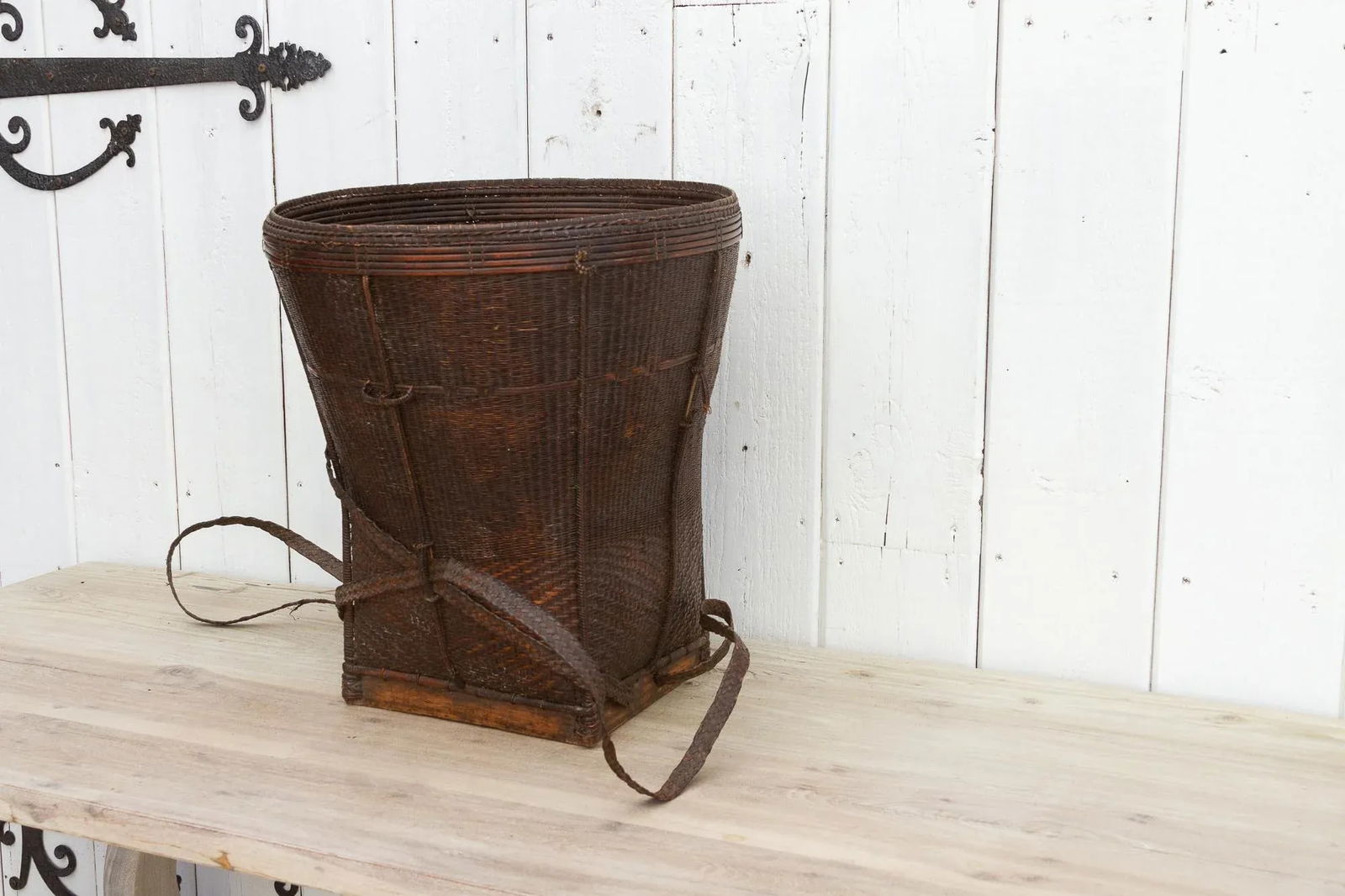 Antique Thai Finely Woven Gathering Basket - 5