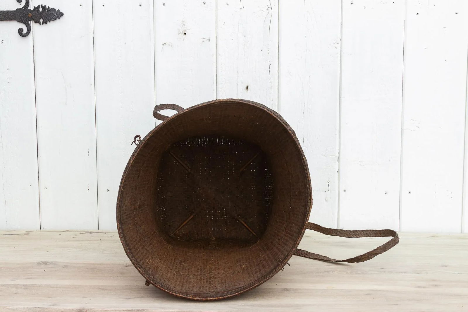 Antique Thai Finely Woven Gathering Basket - 7