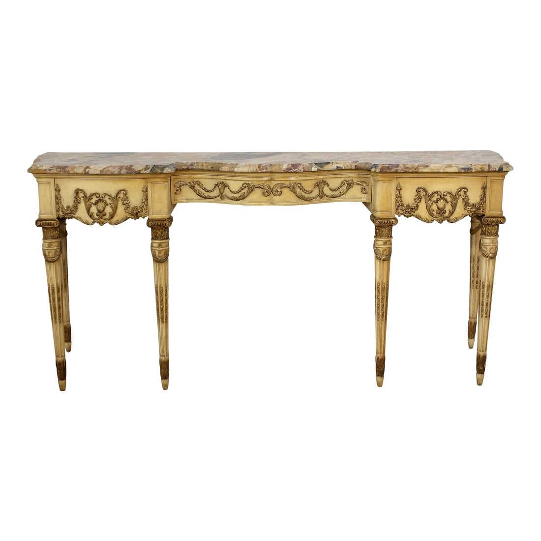 Vintage 1920s French Louis XVI Marble Top Sideboard (1 of 13)