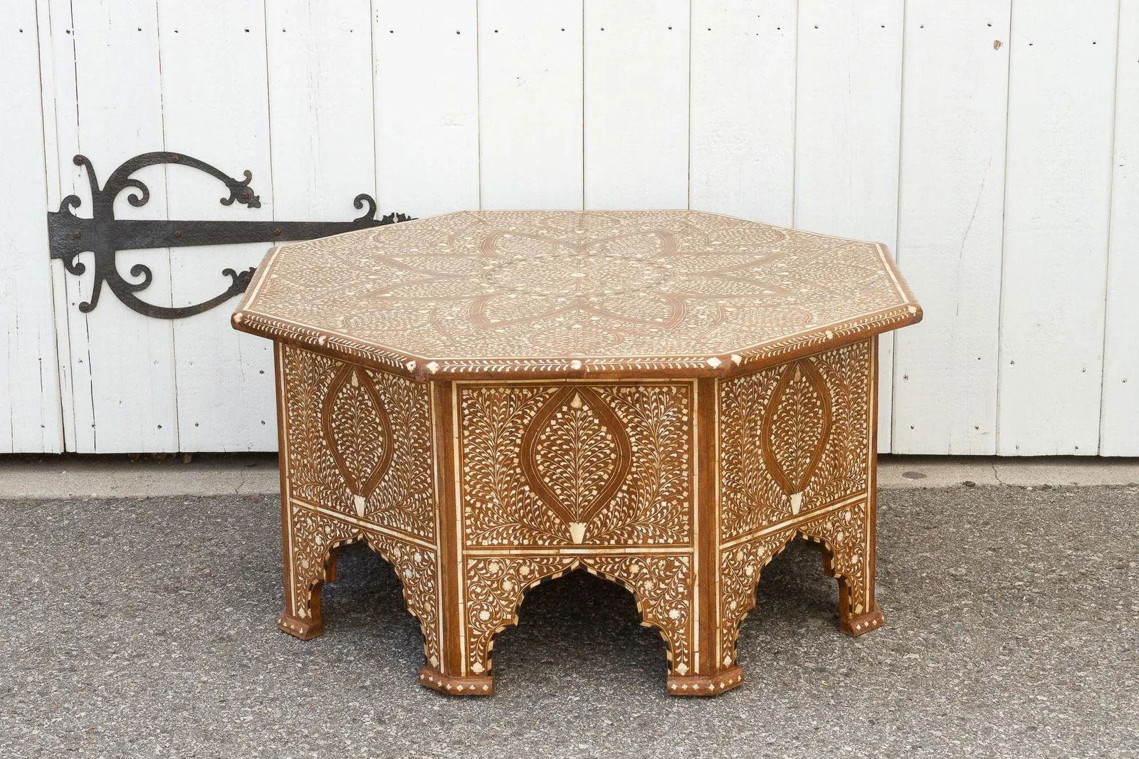 Octagonal Anglo-Indian Inlaid Coffee Table - 10
