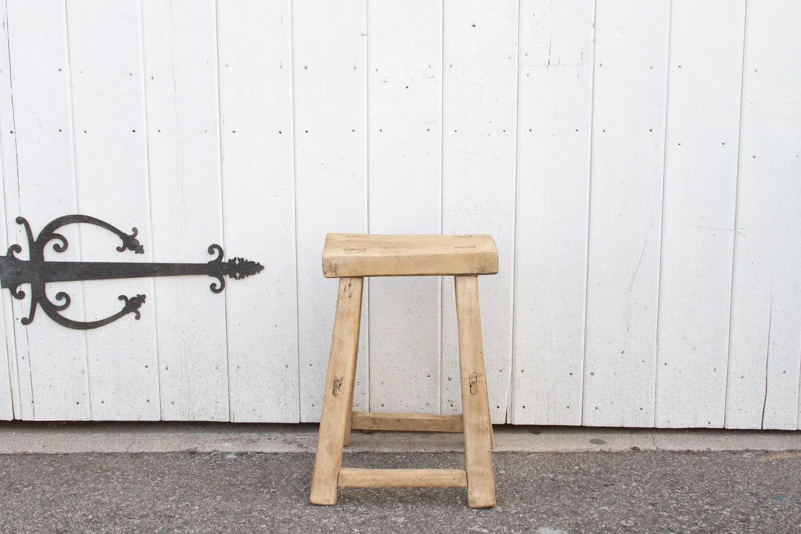 Asian Bleach Wood End Table - 3