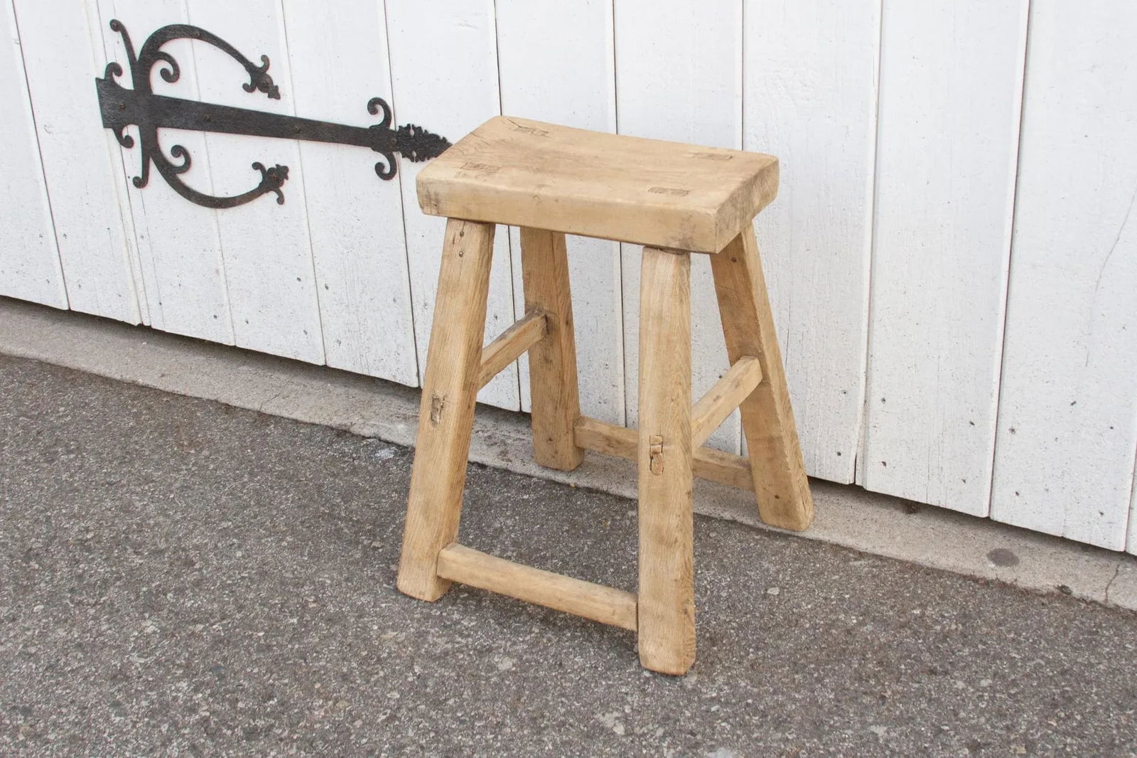 Asian Bleach Wood End Table - 4