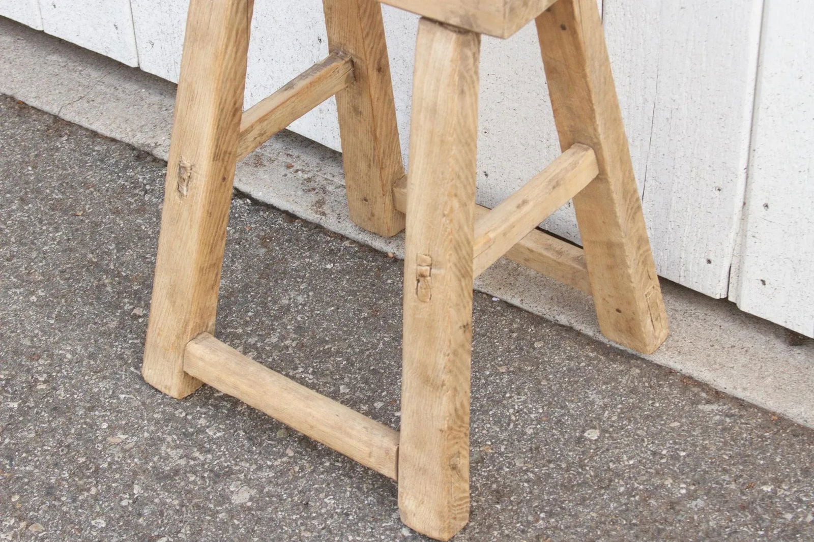 Asian Bleach Wood End Table - 5