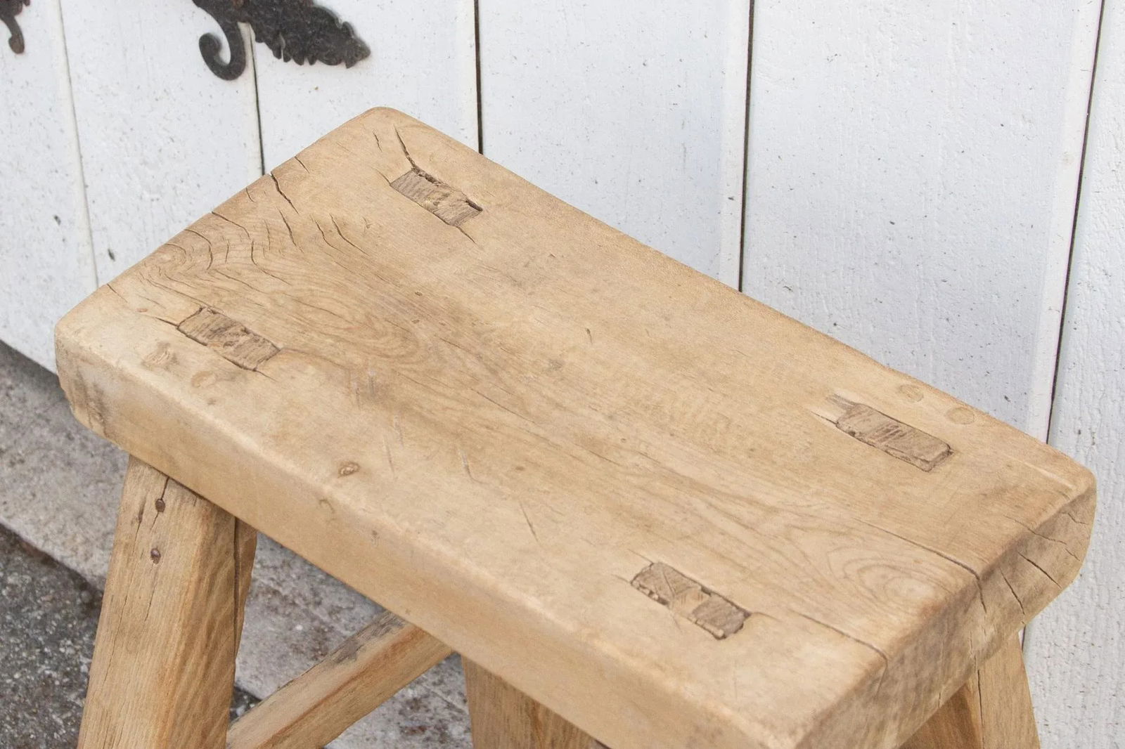 Asian Bleach Wood End Table - 6