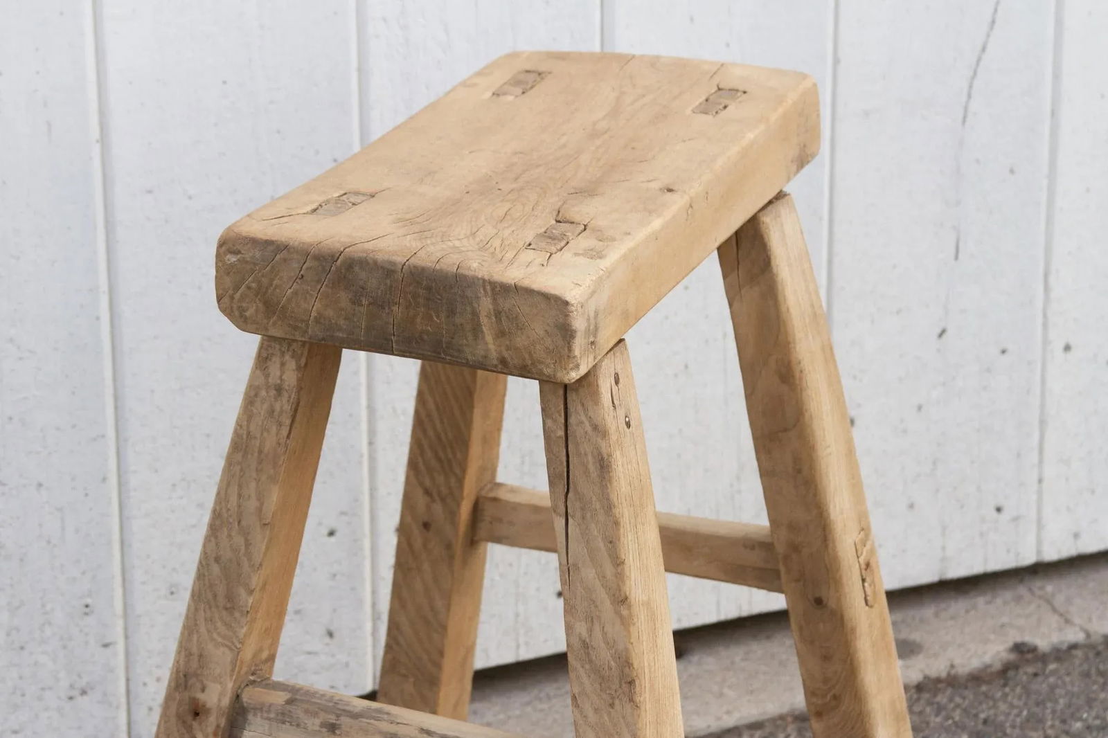 Asian Bleach Wood End Table - 8