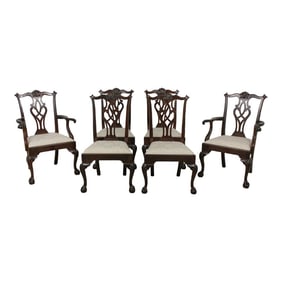 Set of 6 Stickley Chippendale Ball & Claw Dining Chairs