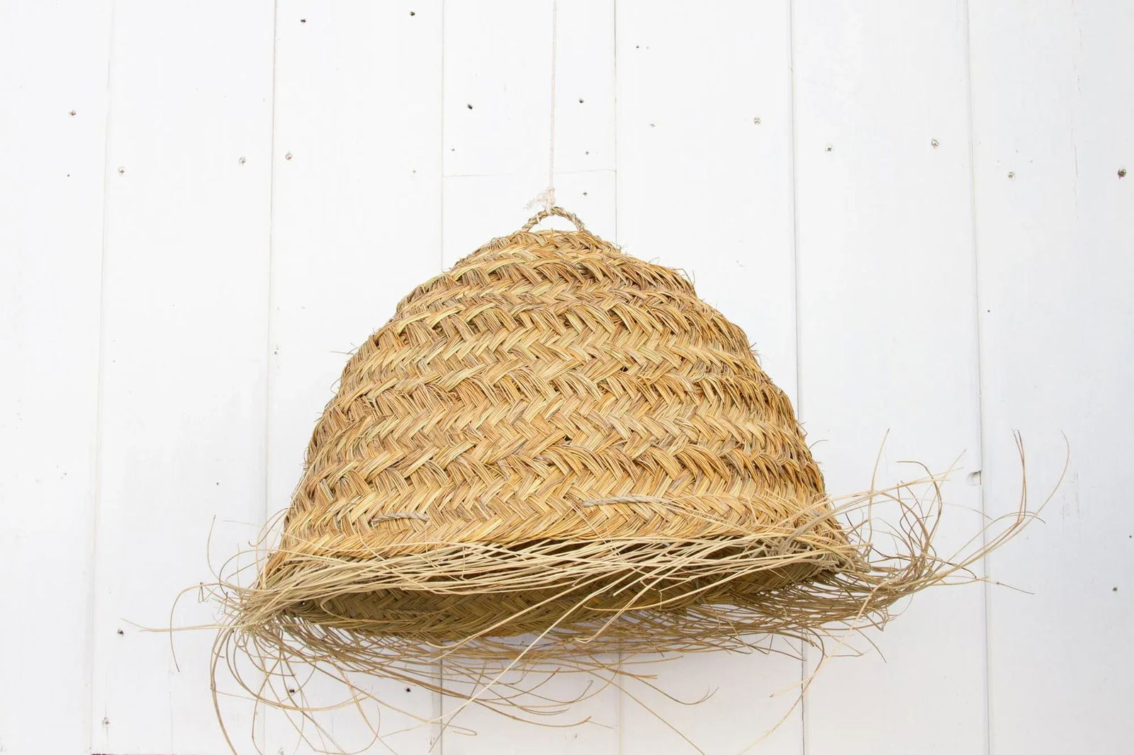 Large Dome Top Handwoven Farmhouse Lantern - 2