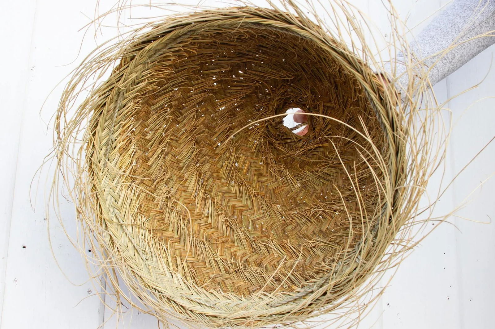 Large Dome Top Handwoven Farmhouse Lantern - 4