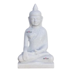 Table Top Pure White Marble Buddha