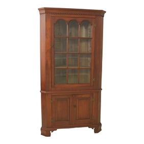 Benchmade 2 Piece Solid Cherry Country Corner Cabinet