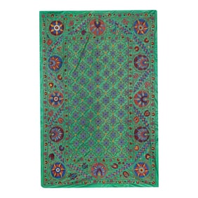 1960s Suzani Silk Wall Hanging