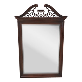 Thomasville Chippendale Mahogany Beveled Glass Mirror