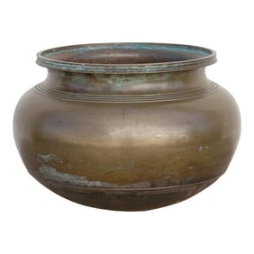 Antique Brass Buttermilk Vessel