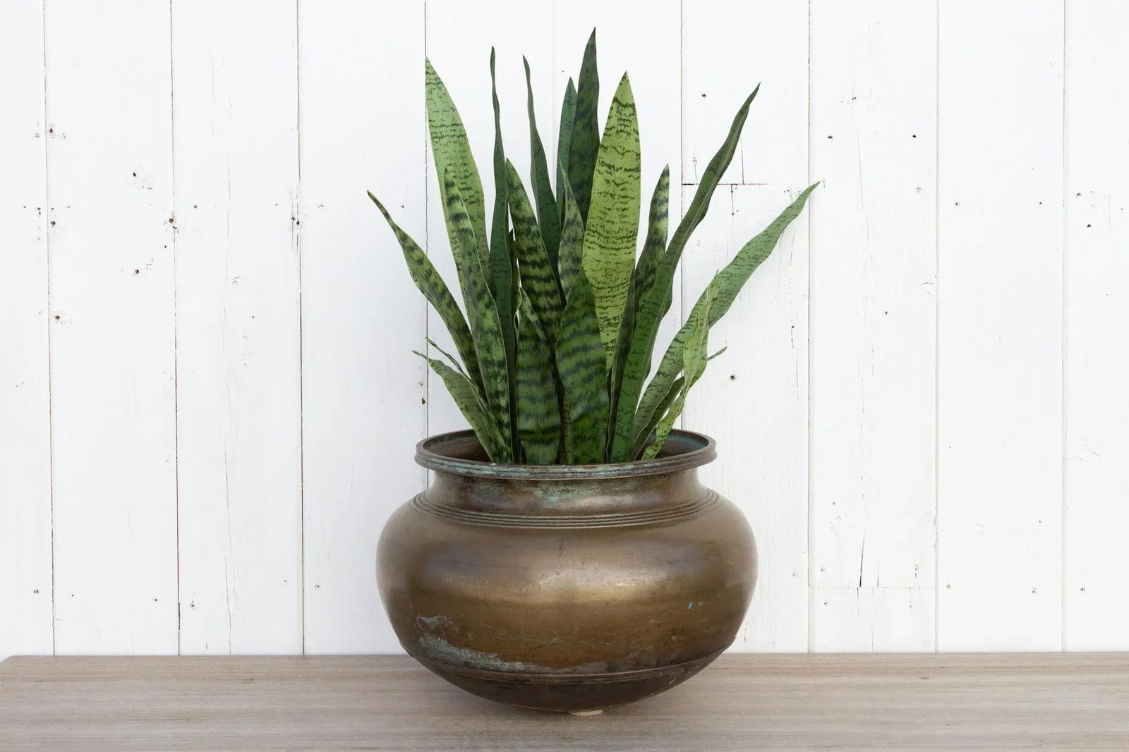 Antique Brass Buttermilk Vessel - 2