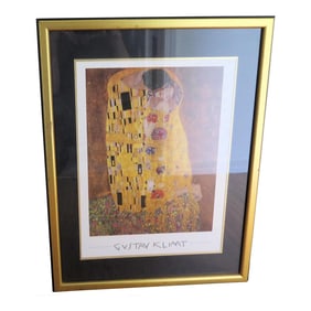 The Embrace a Print by Gustav Klimt