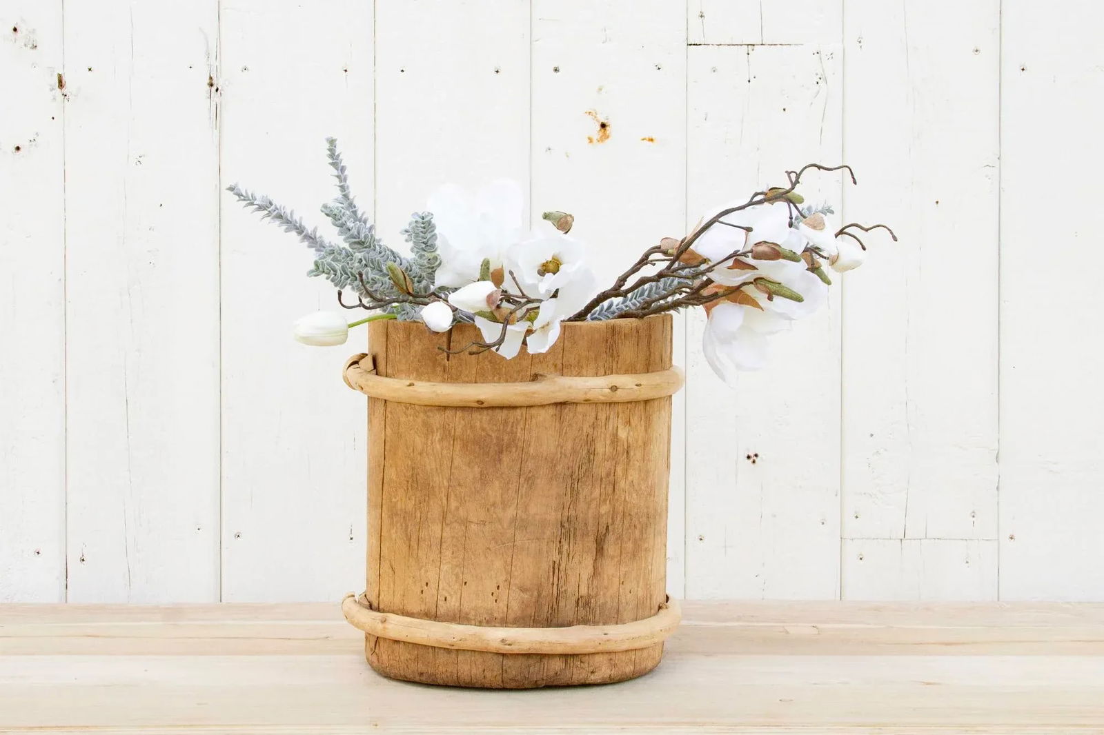Rustic Bamboo Rice Container - 2