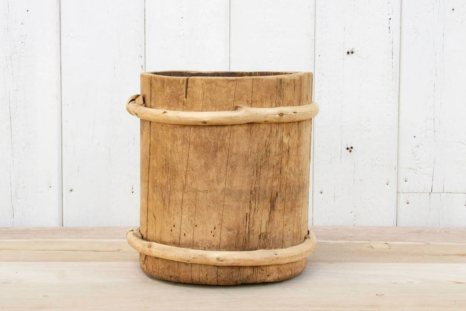 Rustic Bamboo Rice Container - 5