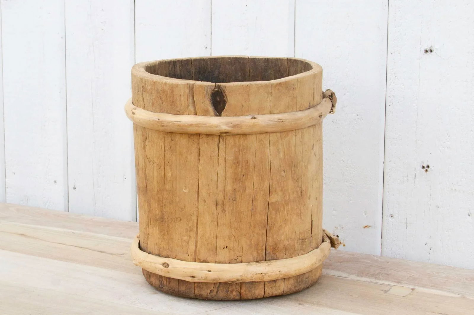 Rustic Bamboo Rice Container - 6