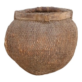 Antique Asian Vegetable Basket