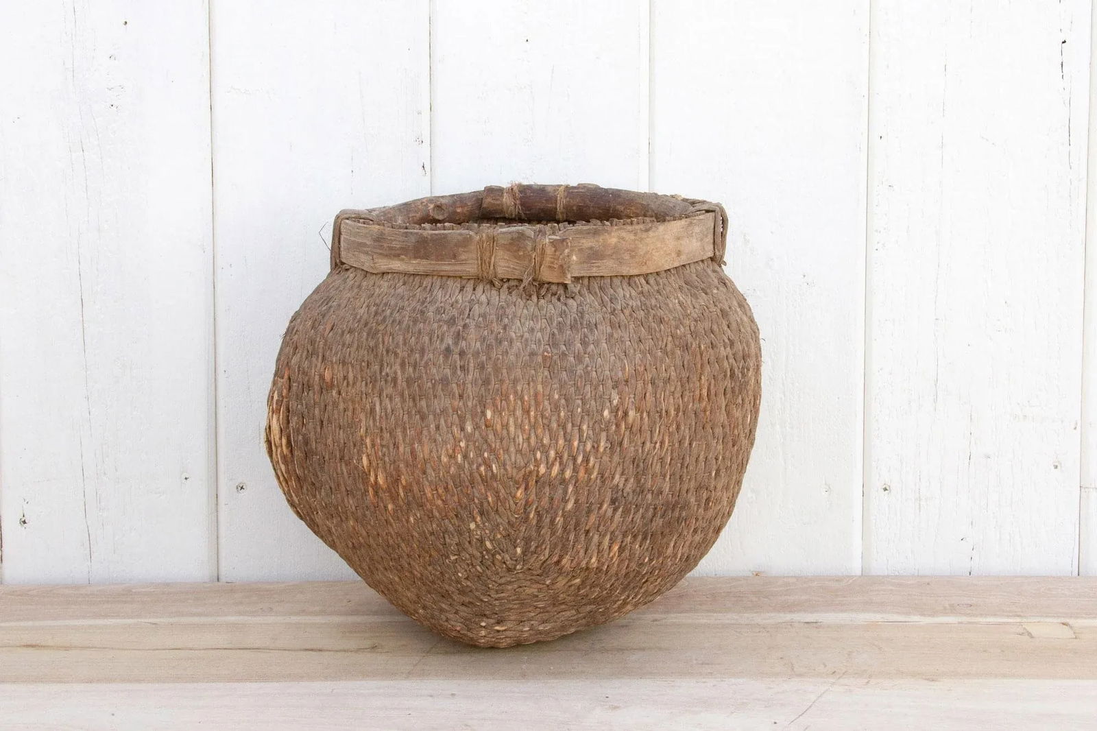 Antique Asian Vegetable Basket - 3