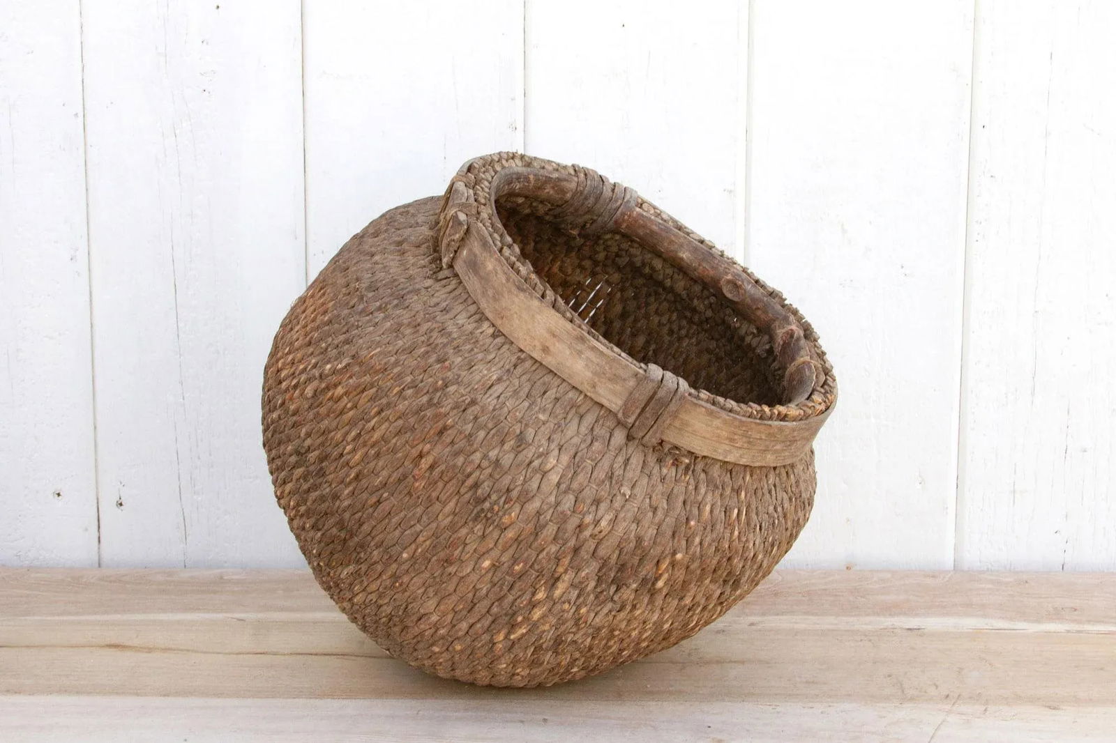 Antique Asian Vegetable Basket - 4