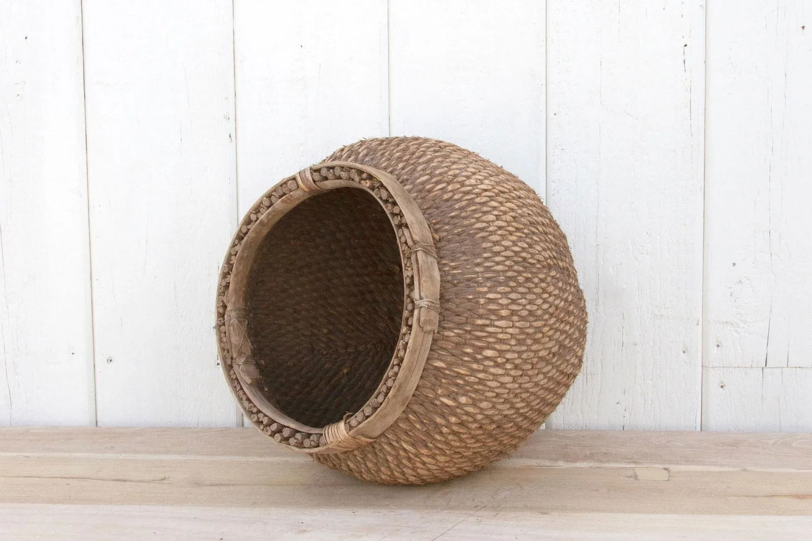 Asian Woven Fruit Basket - 6
