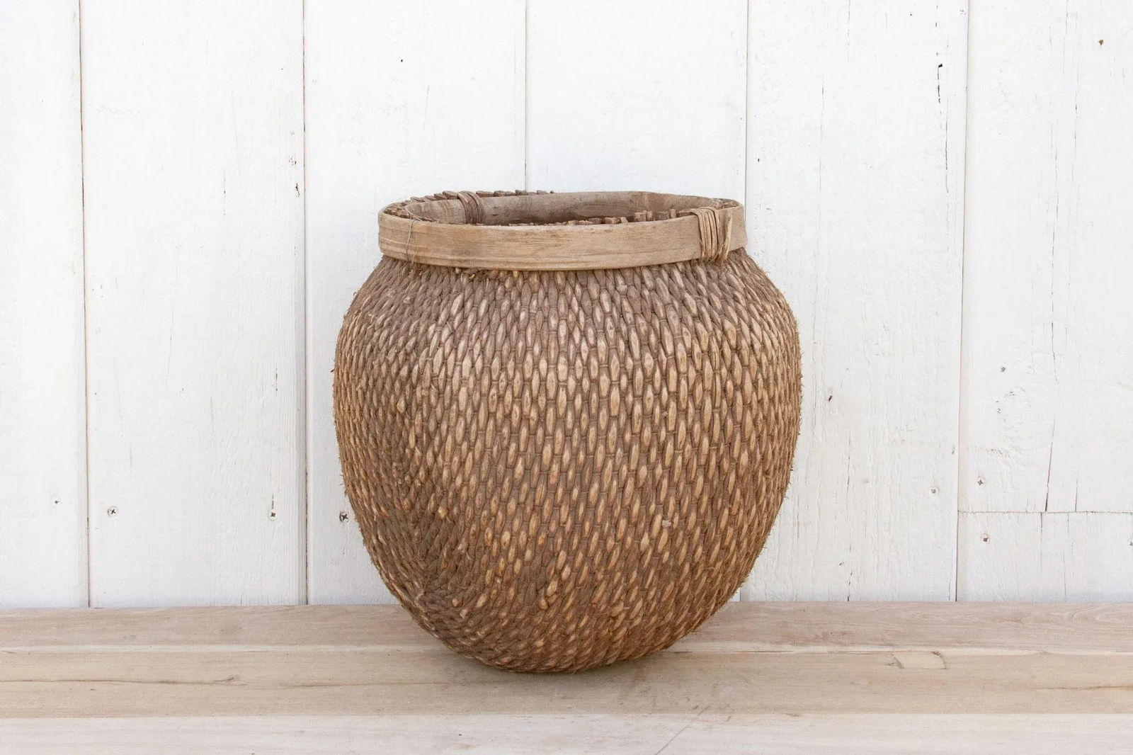 Asian Woven Fruit Basket - 9