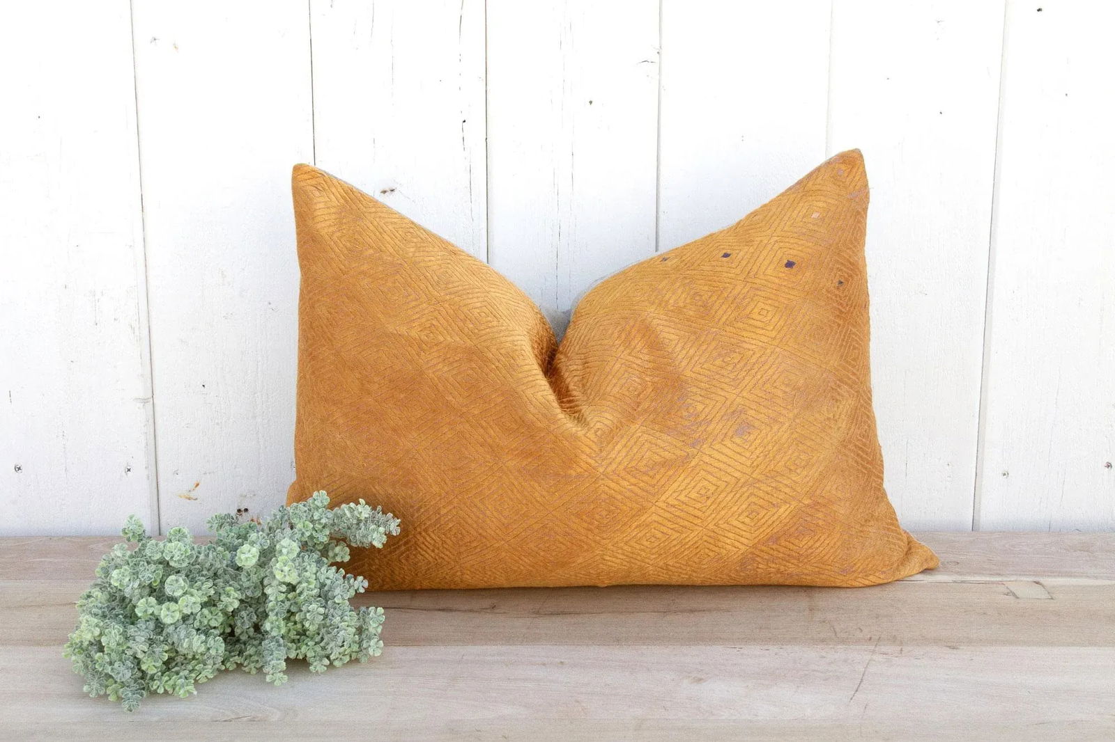 Jarosite Silk Phulkari Pillow - 2