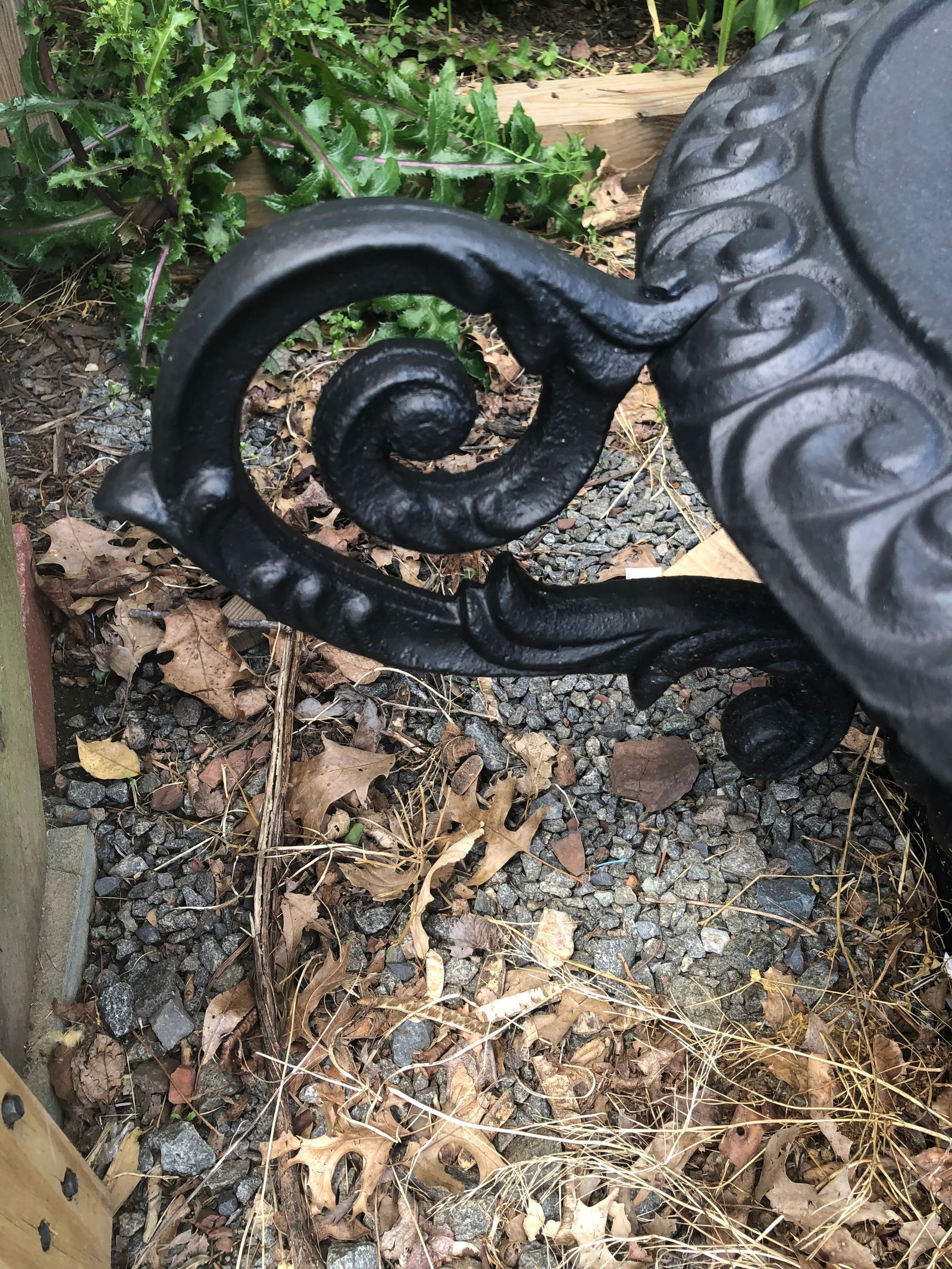 Neoclassical Newly Painted Black Garden Planters Urns With Fancy Handles -A Pair - 11