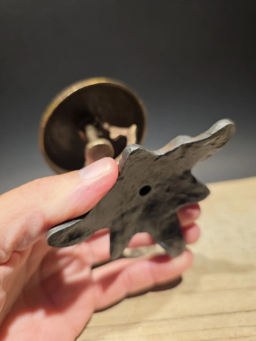 Ornate Brass Table Desk Bell - 12