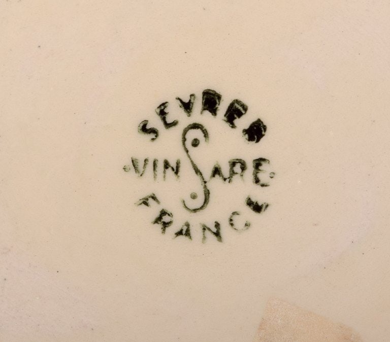 Sevres Vinsare, France. Large unique Art Deco ceramic vase. - 9