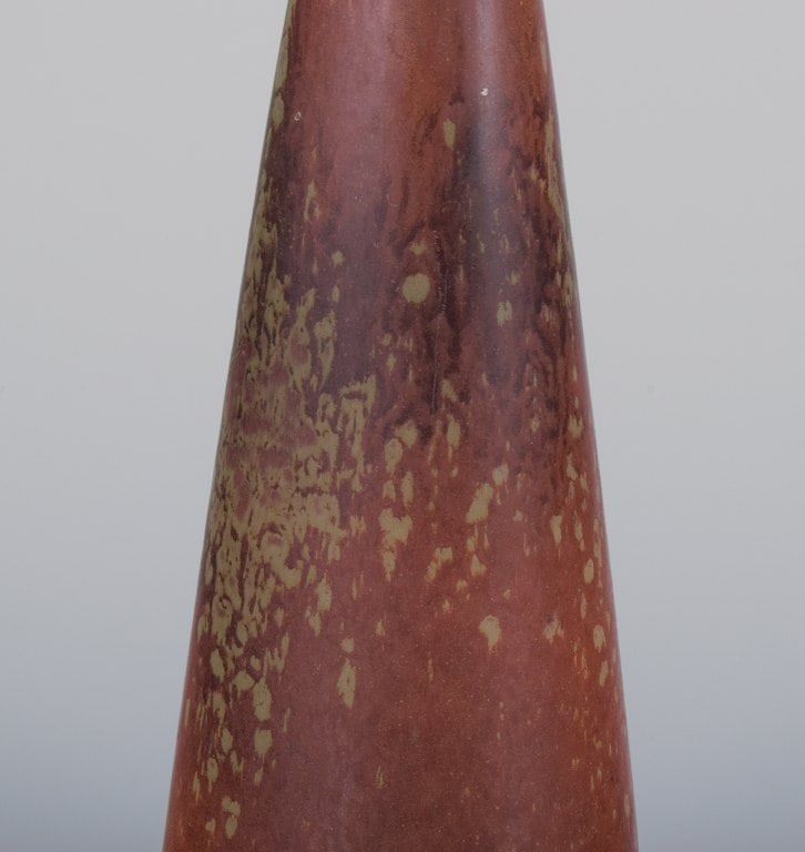 Gunnar Nylund for Rörstrand, Sweden, ceramic vase with glaze in brownish tones. - 3