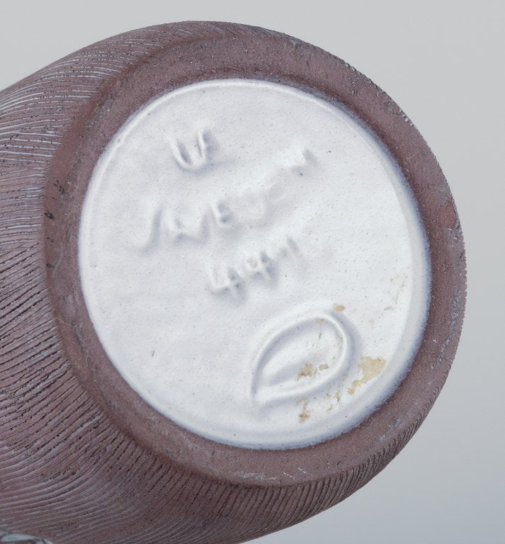 Mari Simmulson for Upsala Ekeby, Sweden. Ceramic vase and pitcher in modernist style with abstract - 8