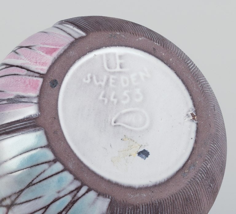 Mari Simmulson for Upsala Ekeby, Sweden. Ceramic vase and pitcher in modernist style with abstract - 9