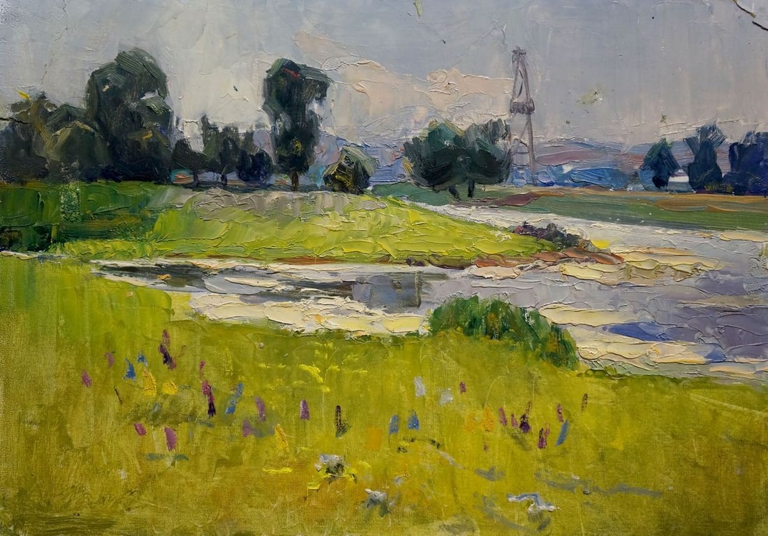 Oil painting It's a nasty day Buryachok Nikolay Ivanovich (1 of 8)