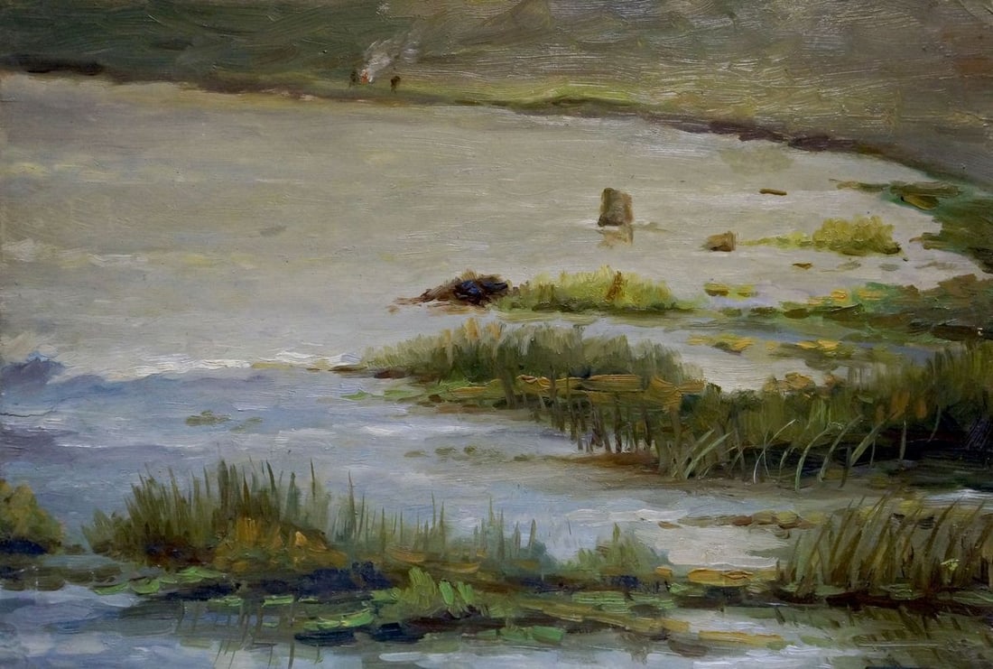 Oil painting By the river Buryachok Nikolay Ivanovich (1 of 8)