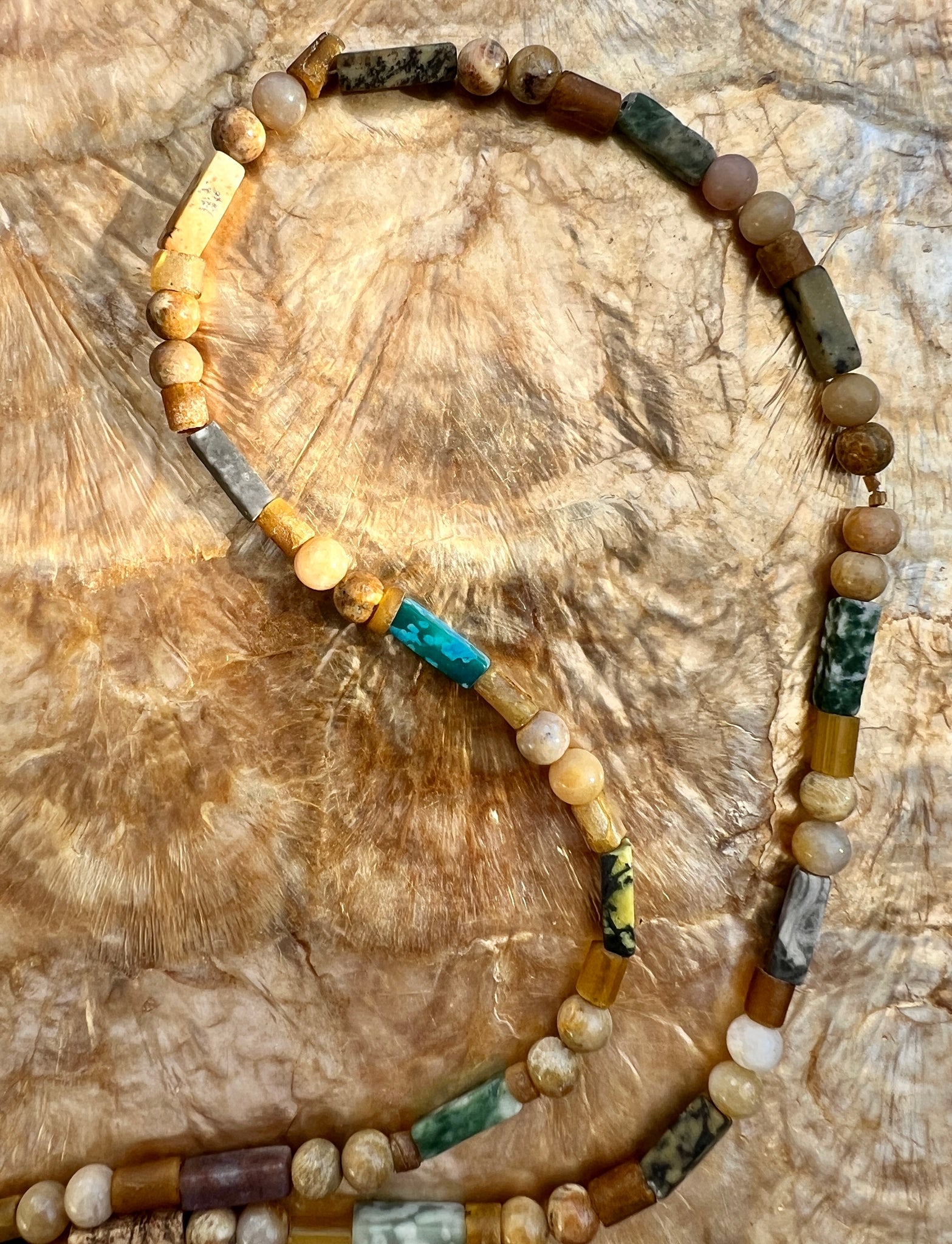 Beaded Assorted Agate Necklace - 2