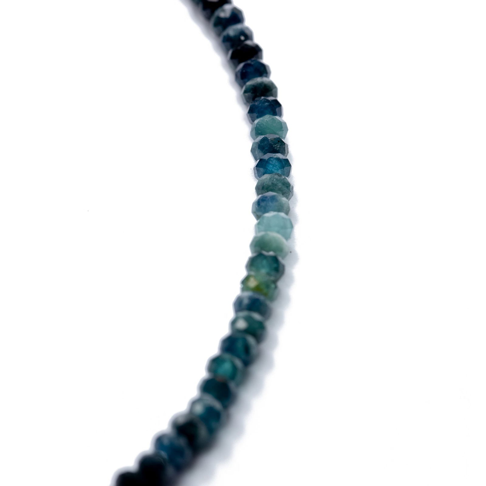 Ombre Indicolite Tourmaline Necklace 14K Gold - 6