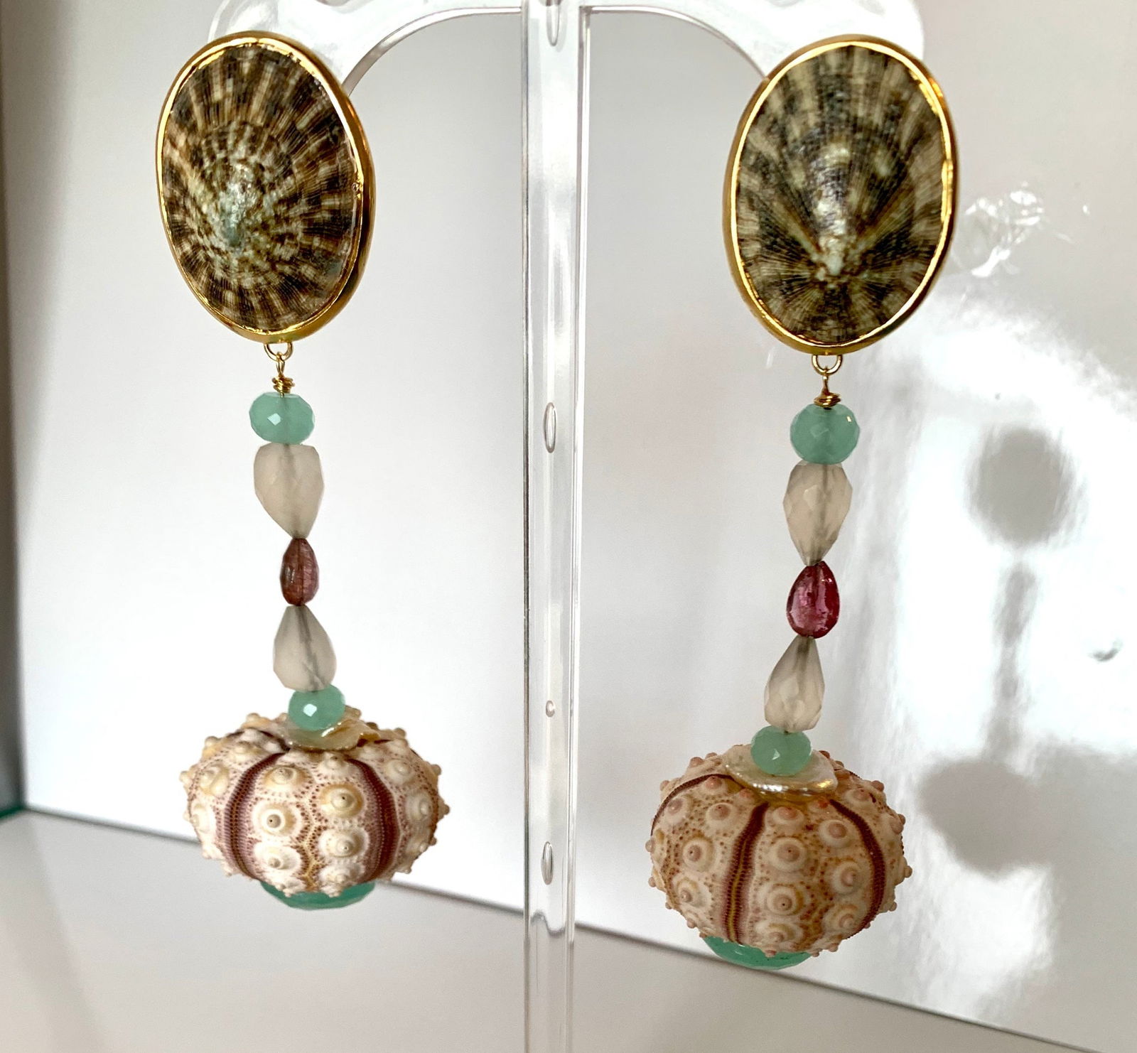 Gemstone, Urchin Party Earrings