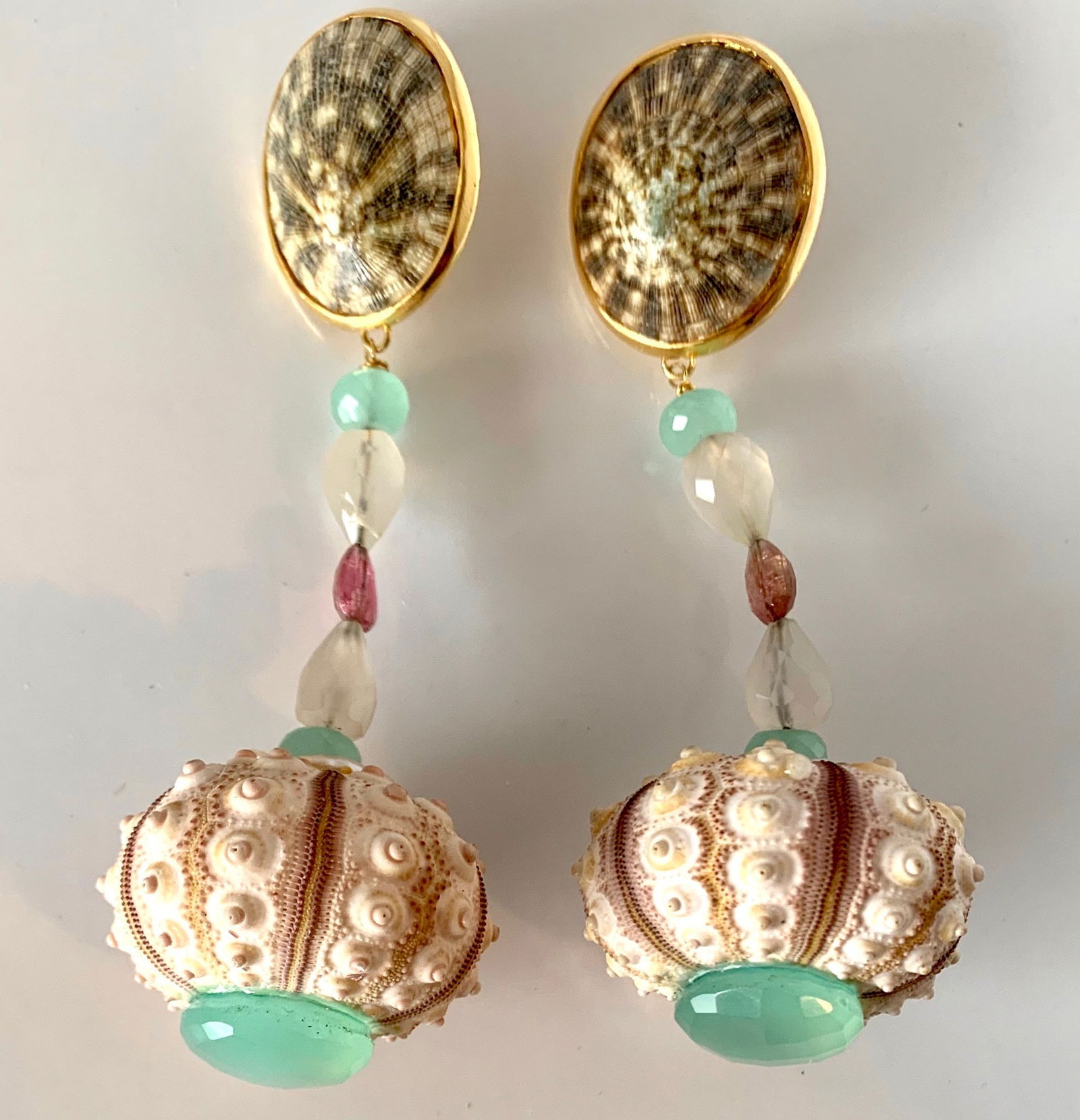 Gemstone, Urchin Party Earrings - 2