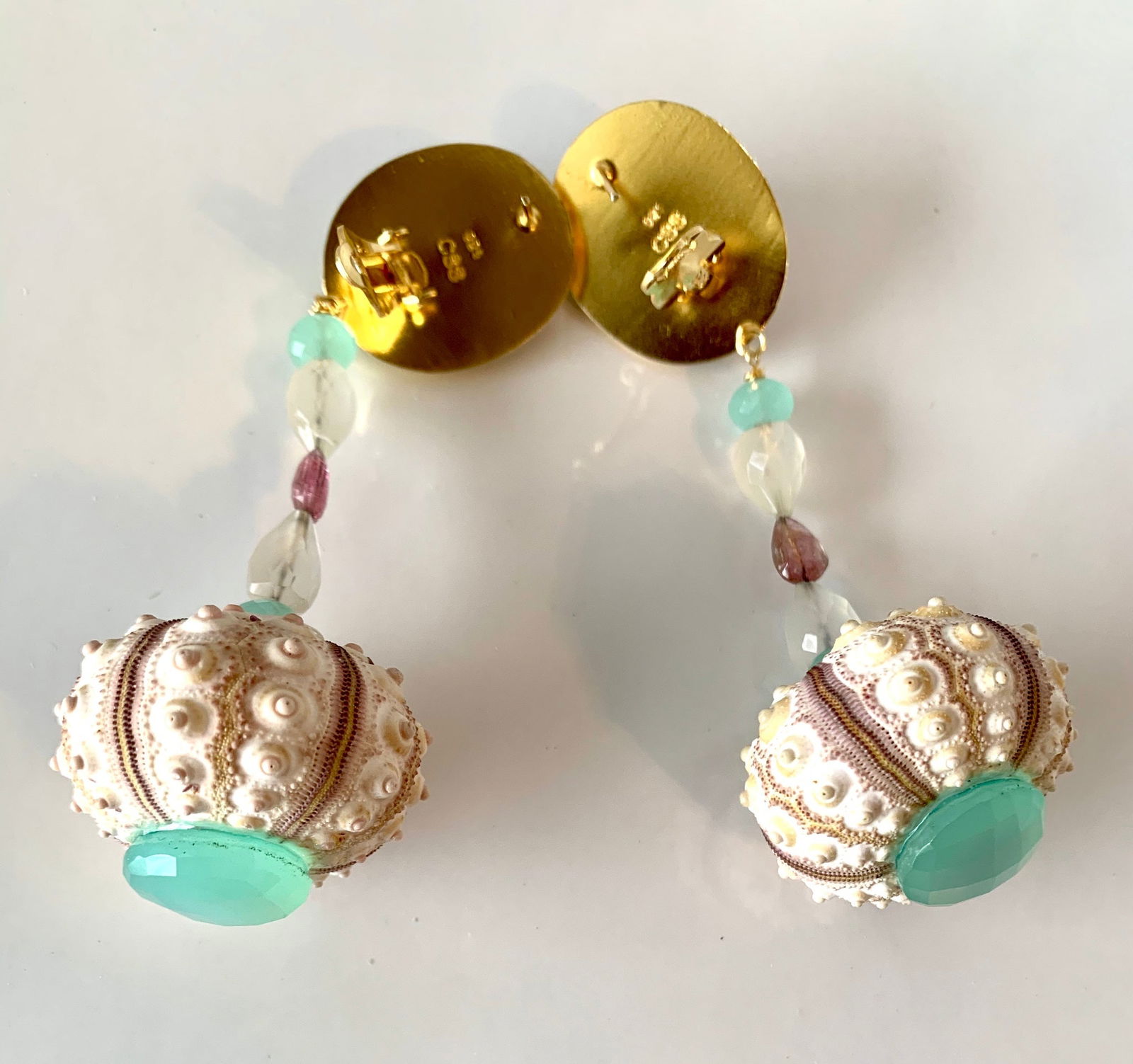 Gemstone, Urchin Party Earrings - 4