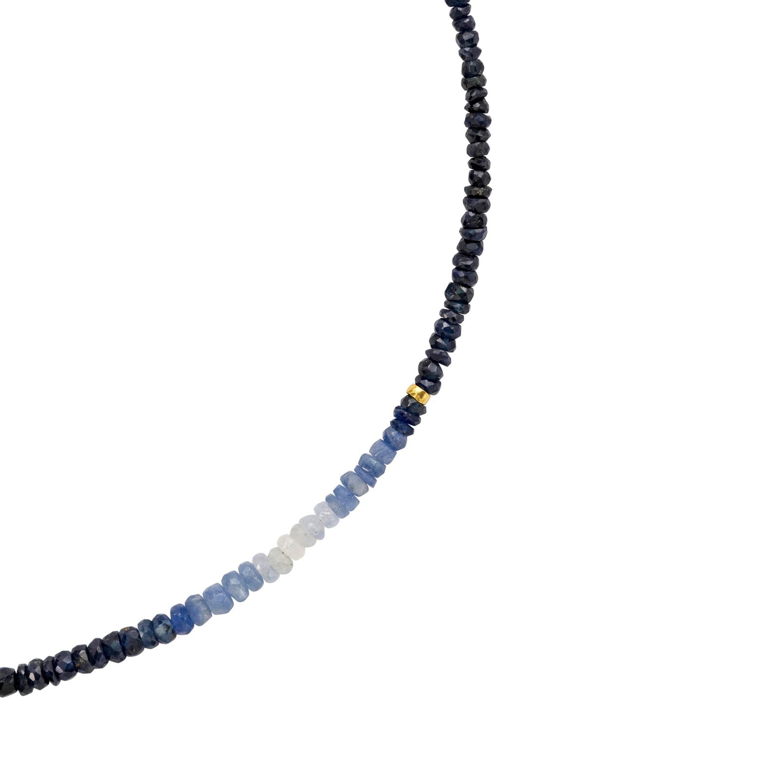 Birthstone September Blue Sapphire Ombre Necklace - 3