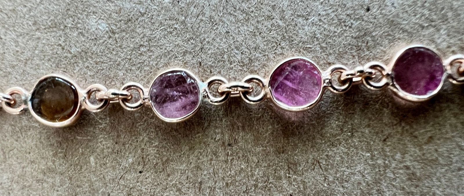 14" Round Multi-color Toumaline Necklace - 2