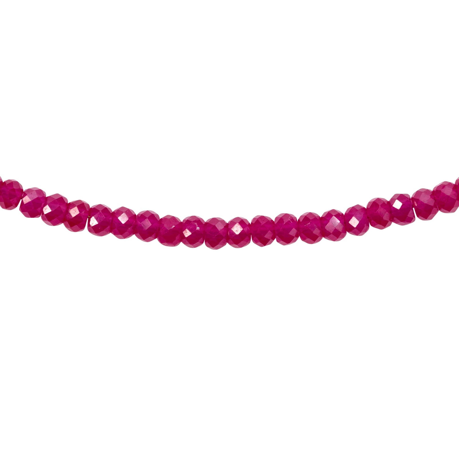 Birthstone July Ruby Necklace 18K Gold - 8