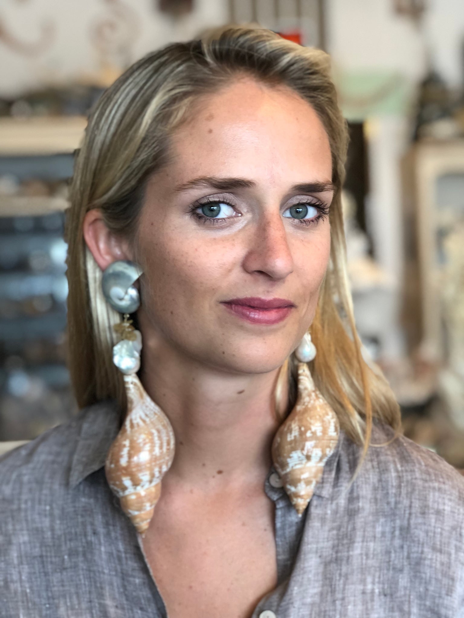 For Models Only! Over-the-Top big and Beautiful Clip Earrings - 2