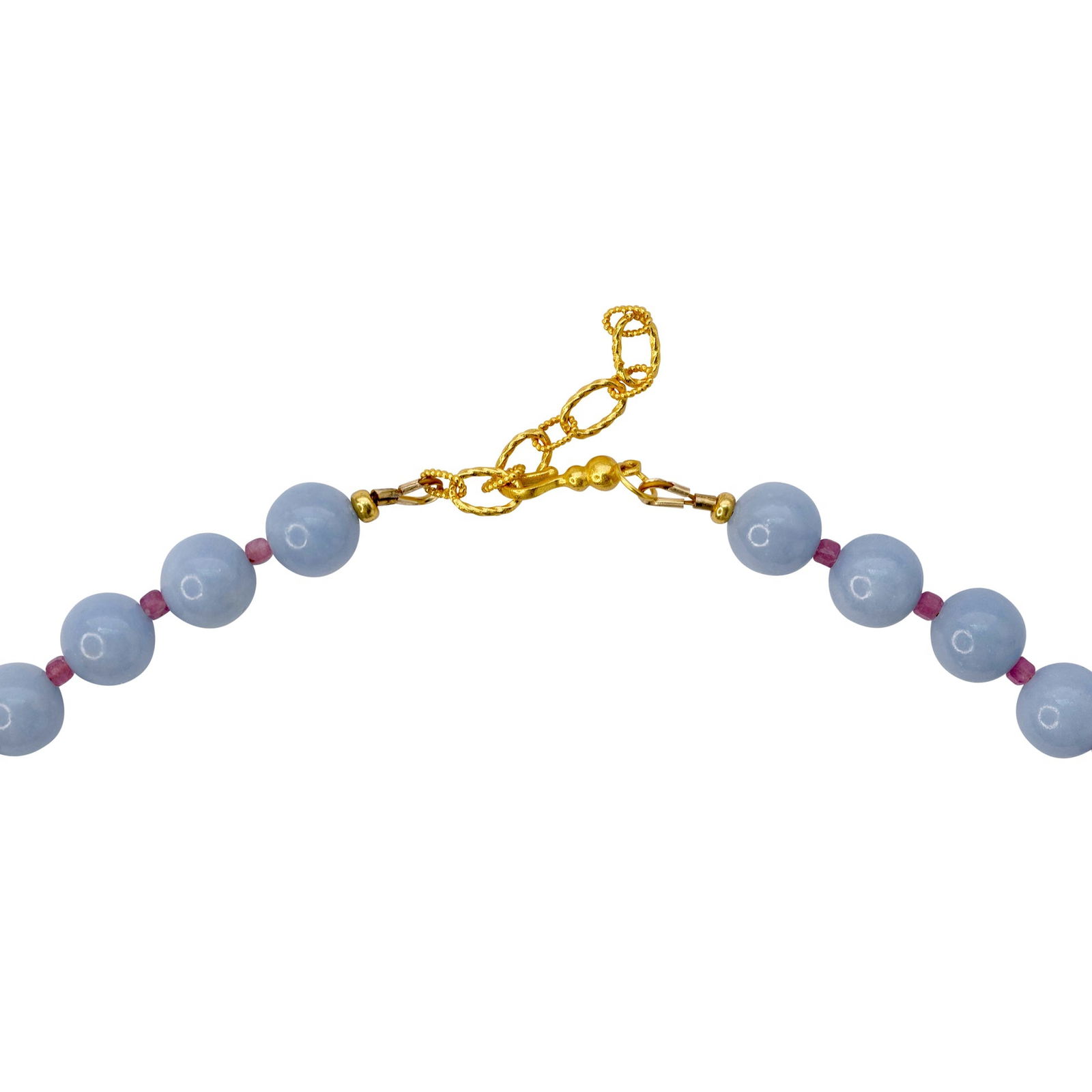 Angelite Tourmaline Necklace - 4